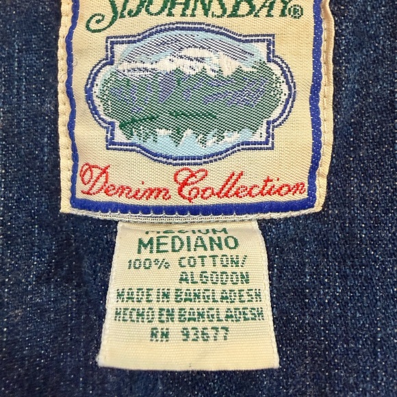 Vintage St. John's Bay Blue Denim Collection Vest NWOT - Picture 2 of 6